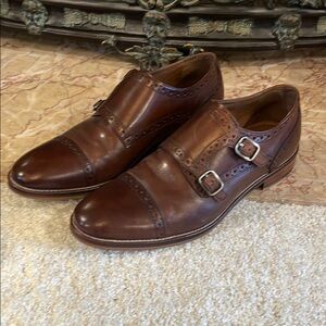 Men's Johnston & Murphy Dress Shoes- Brown Double Monk Strap